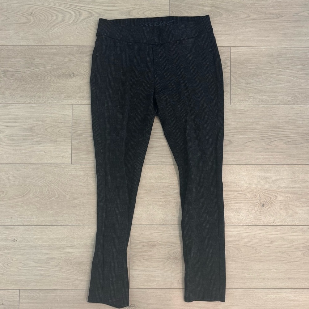 Jag Jeans stretchy black plaid work pants